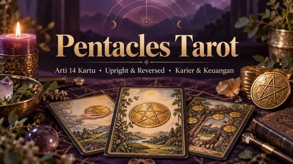 simak arti lengkap 14 kartu pentacles tarot